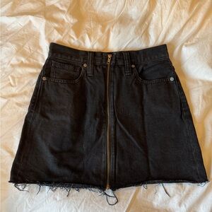 Madewell Denim A-Line Mini Skirt